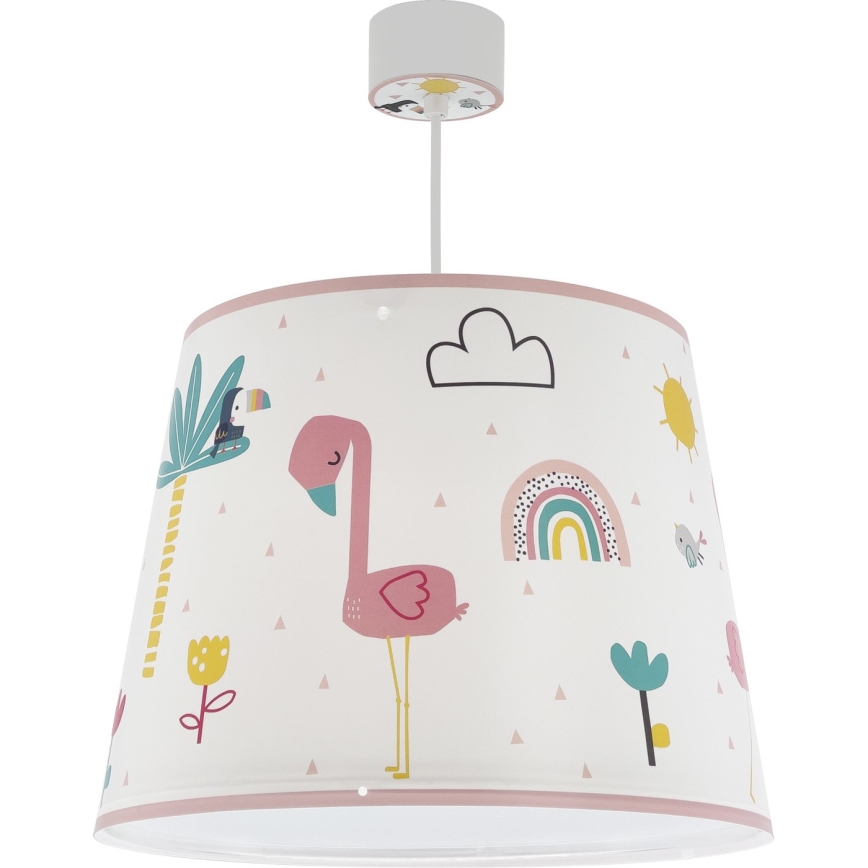 Dalber 82462 - Детски полилей FLAMINGO 1xE27/15W/230V