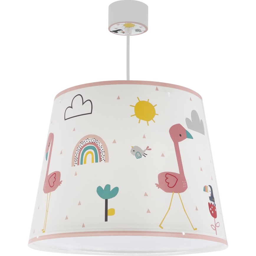 Dalber 82462 - Детски полилей FLAMINGO 1xE27/15W/230V