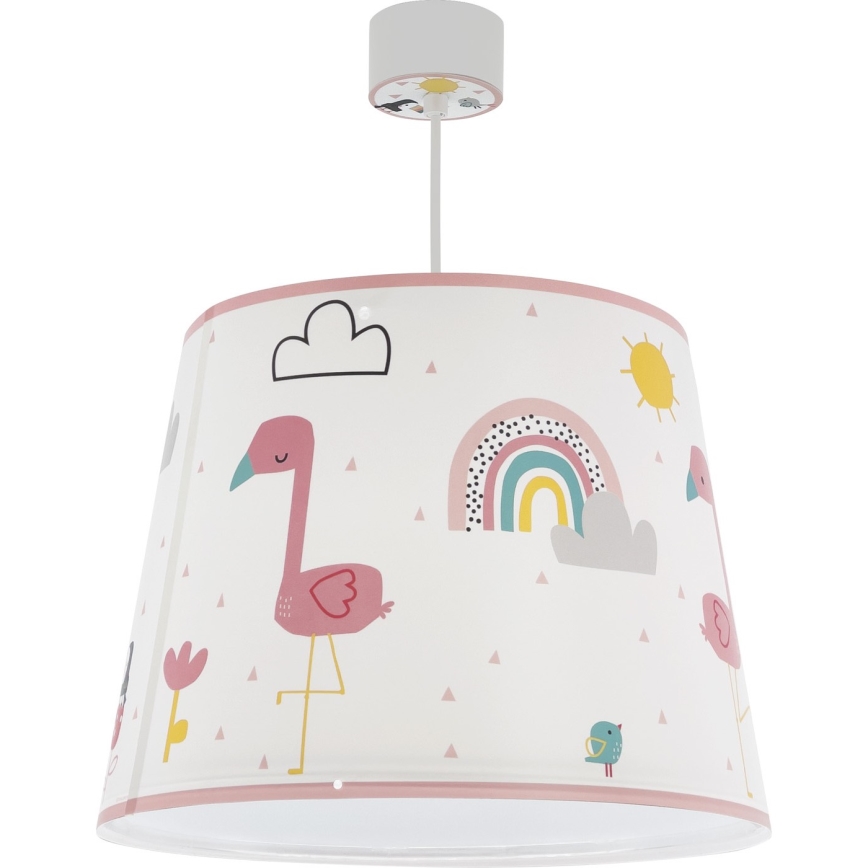 Dalber 82462 - Детски полилей FLAMINGO 1xE27/15W/230V