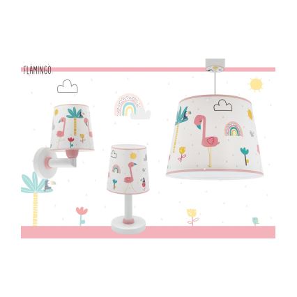 Dalber 82462 - Детски полилей FLAMINGO 1xE27/15W/230V