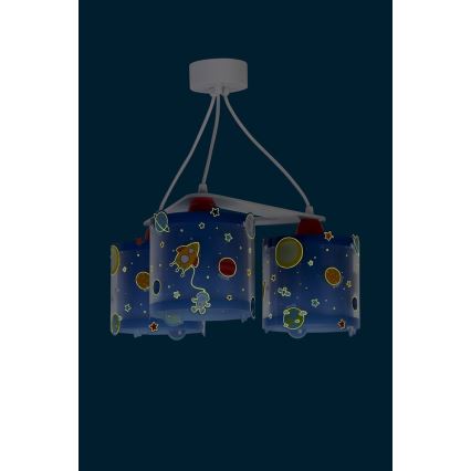 Dalber D-41344 - Детски полилей PLANETS 3xE27/60W/230V