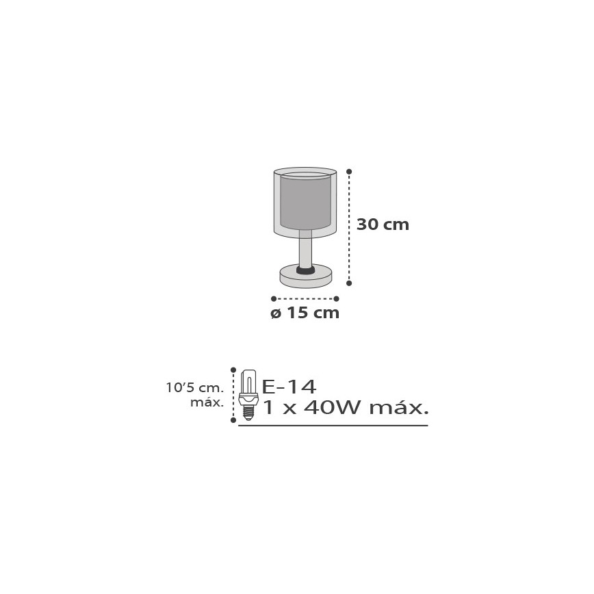 Dalber D-41411E - Детска настолна лампа CLOUDS 1xE14/40W/230V