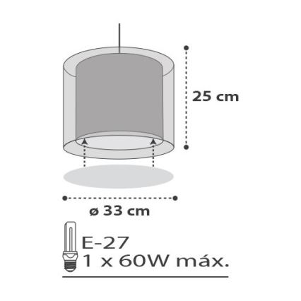 Dalber D-41412E - Детски Полилей CLOUDS 1xE27/60W/230V