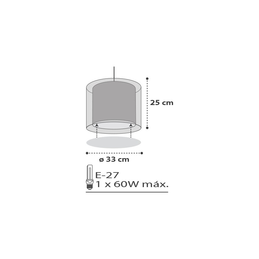 Dalber D-41412E - Детски Полилей CLOUDS 1xE27/60W/230V