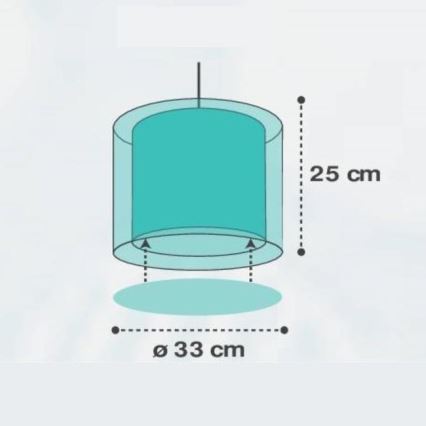 Dalber D-41412H - Детски полилей CLOUDS 1xE27/60W/230V