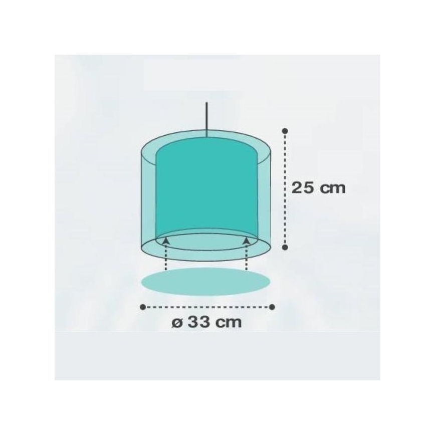 Dalber D-41412H - Детски полилей CLOUDS 1xE27/60W/230V