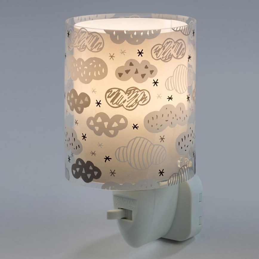 Dalber D-41415E - LED лампа за контакт CLOUDS 1xE14/0,3W/230V