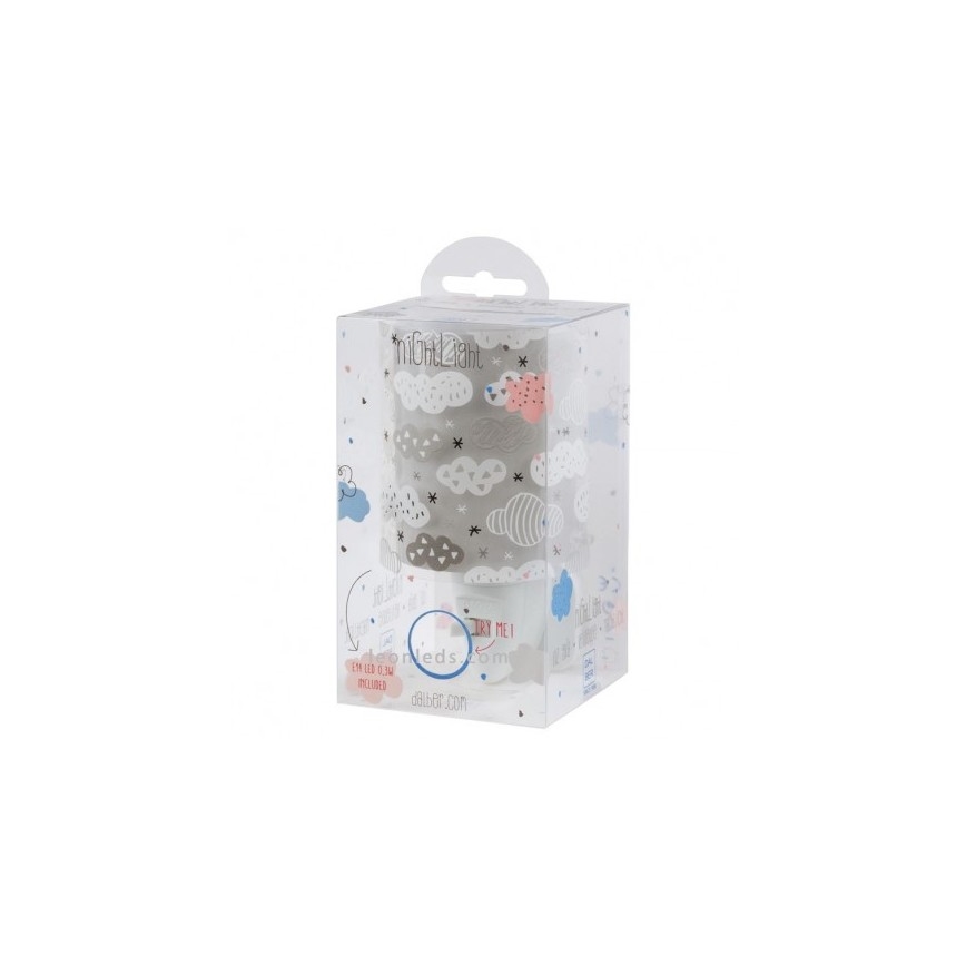 Dalber D-41415E - LED лампа за контакт CLOUDS 1xE14/0,3W/230V