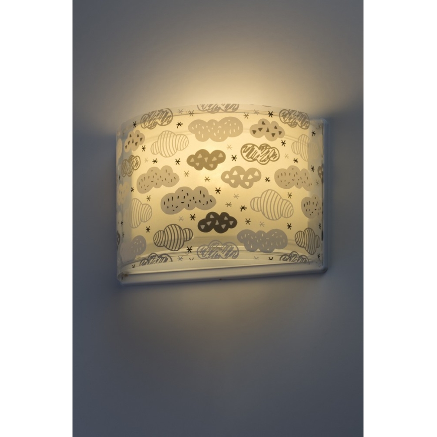 Dalber D-41418E - Детскo Стенна лампа CLOUDS 1xE27/60W/230V