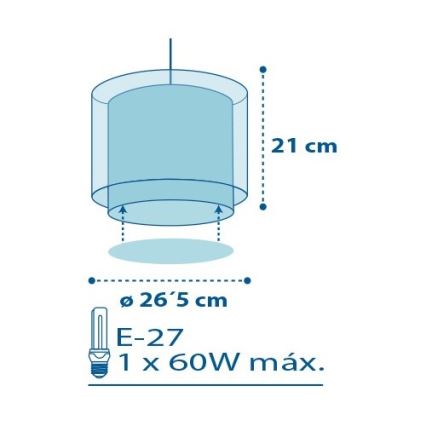 Dalber - Детски полилей POLICE 1xE27/60W/230V