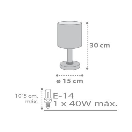 Dalber D-62011E - Детска лампа SWEET DREAMS 1xE14/40W/230V