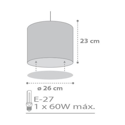 Dalber D-62012E - Детски Полилей SWEET DREAM 1xE27/60W/230V