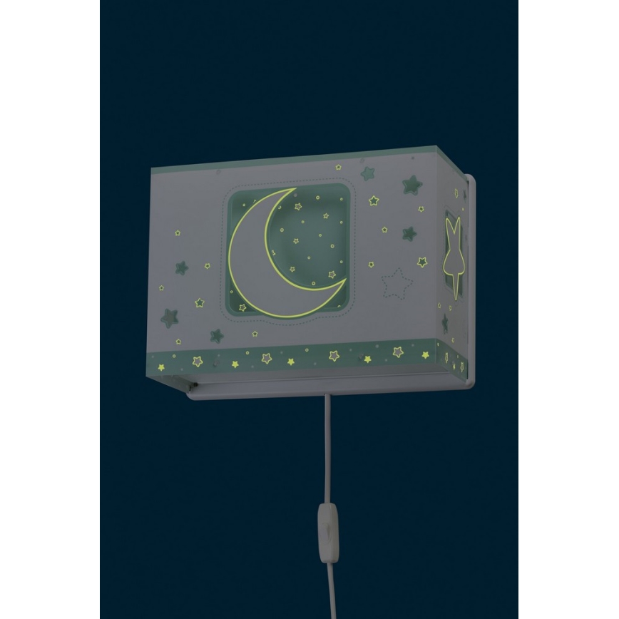 Dalber D-63238H - Детскo Стенна лампа MOONLIGHT 1xE27/60W/230V