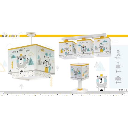 Dalber D-73242 - Детски полилей HELLO LITTLE 1xE27/15W/230V