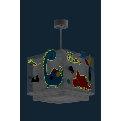 Dalber D-73452 - Детски полилей DINOS 1xE27/60W/230V