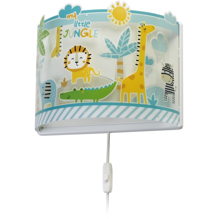 Dalber D-76118 - Детскo Стенна лампа MY LITTLE JUNGLE 1xE27/15W/230V