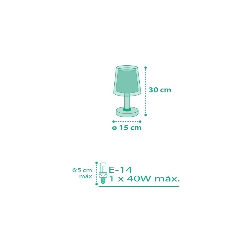 Dalber D-80221S - Детска лампа VICHY 1xE14/40W/230V