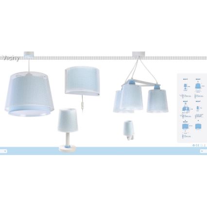 Dalber D-80222T - Детски Полилей VICHY 1xE27/60W/230V