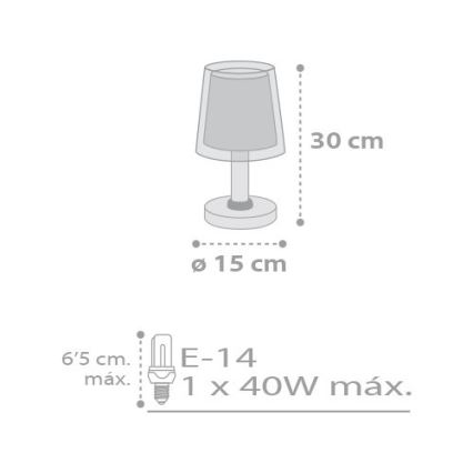 Dalber D-81211E - Детска лампа STARS 1xE14/40W/230V