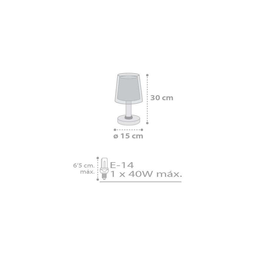Dalber D-81211L - Детска лампа STARS 1xE14/40W/230V