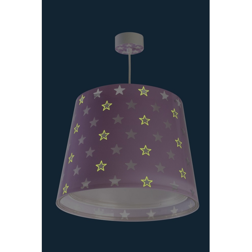 Dalber D-81212L - Детски Полилей висящ на кабел STARS 1xE27/60W/230V