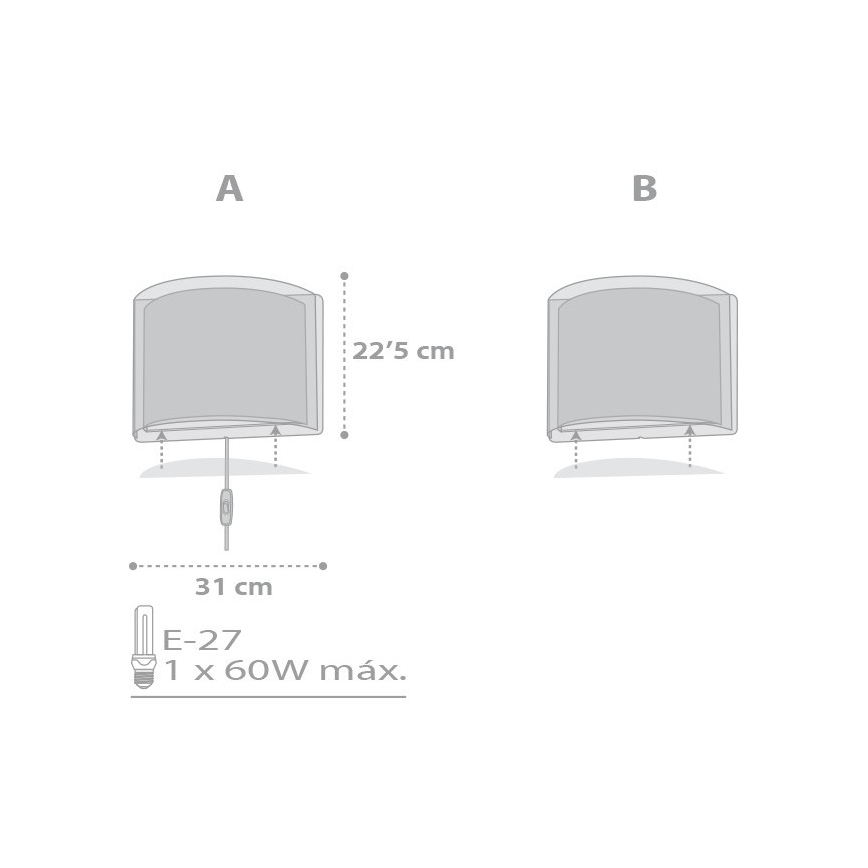 Dalber D-81218E - Детскo Стенна лампа STARS 1xE27/60W/230V