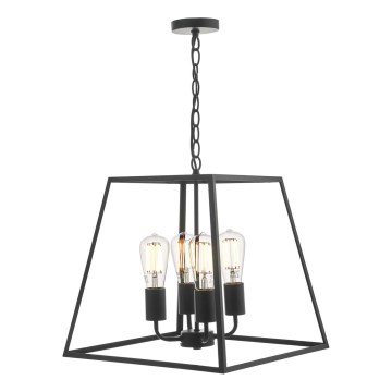 Där Lighting ACA8622 - Полилей на верига ACADEMY 4xE27/60W/230V черен