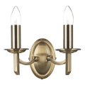 Där Lighting AMB0975 - Настенно осветително тяло AMBASSADOR 2xE14/40W/230V месинг