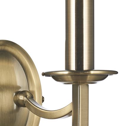 Där Lighting AMB0975 - Настенно осветително тяло AMBASSADOR 2xE14/40W/230V месинг