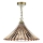 Där Lighting ARD866 - Полилей на верига ARDECHE 1xE27/60W/230V месинг/опушено кафяво