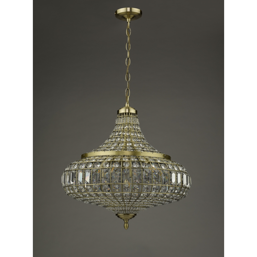 Där Lighting ASM0675 - полилей на верига ASMARA 6xE14/40W/230V месинг