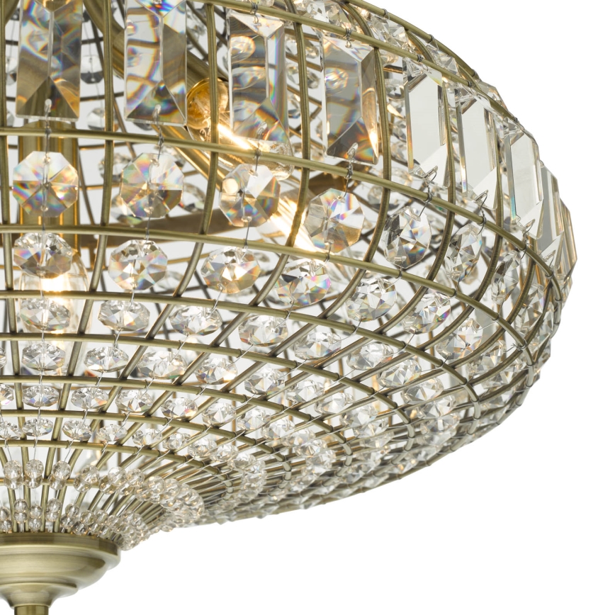 Där Lighting ASM0675 - полилей на верига ASMARA 6xE14/40W/230V месинг