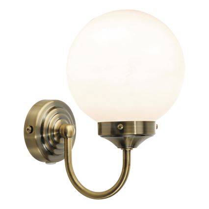 Där Lighting BAR0775 - Стенна лампа за баня BARCLAY 1xE14/40W/230V IP44 месинг