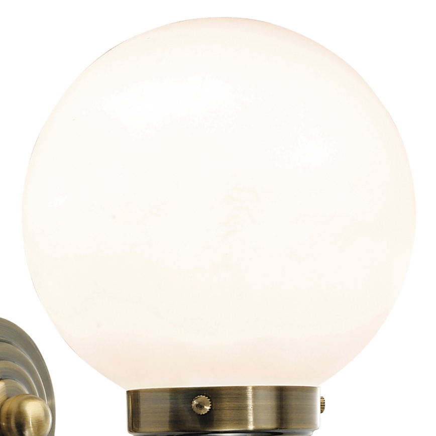 Där Lighting BAR0775 - Стенна лампа за баня BARCLAY 1xE14/40W/230V IP44 месинг