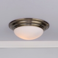 Där Lighting BAR5275 - Таванно осветително тяло за баня BARCLAY 1xE27/60W/230V диаметър 31 см месинг
