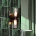 Där Lighting BOL0922 - Стенна лампа за баня BOLTON 2xG9/5W/230V IP44 черна