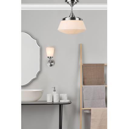 Där Lighting CAD0150 - Повърхностно монтиран полилей за баня CADEN 1xE27/60W/230V IP44, лъскав хром