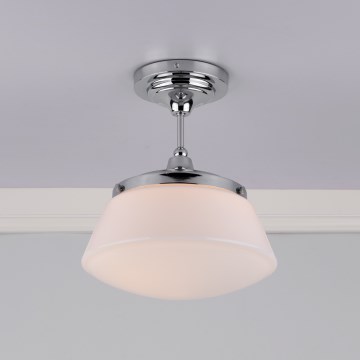 Där Lighting CAD0150 - Повърхностно монтиран полилей за баня CADEN 1xE27/60W/230V IP44, лъскав хром