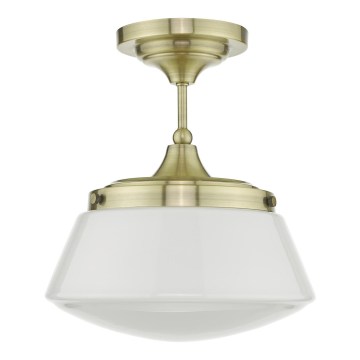 Där Lighting CAD0175 - Плафонен полилей за баня CADEN 1xE27/60W/230V IP44 месинг