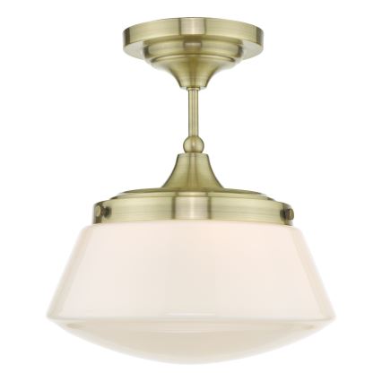 Där Lighting CAD0175 - Плафонен полилей за баня CADEN 1xE27/60W/230V IP44 месинг