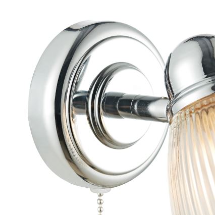 Där Lighting CED0738 - Стенен аплик за баня CEDRIC 1xG9/25W/230V IP44 лъскав хром