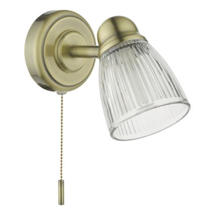 Där Lighting CED0775 - Стенна лампа за баня CEDRIC 1xG9/25W/230V IP44 месинг