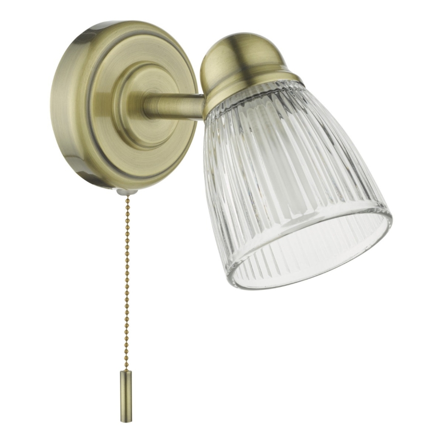 Där Lighting CED0775 - Стенна лампа за баня CEDRIC 1xG9/25W/230V IP44 месинг