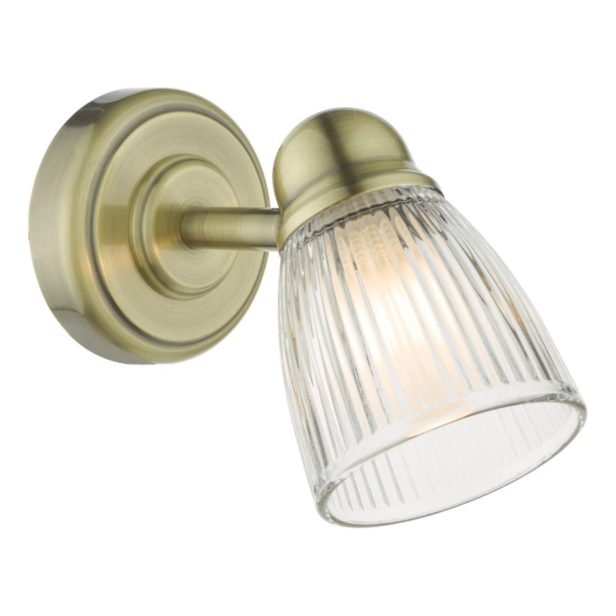 Där Lighting CED0775 - Стенна лампа за баня CEDRIC 1xG9/25W/230V IP44 месинг