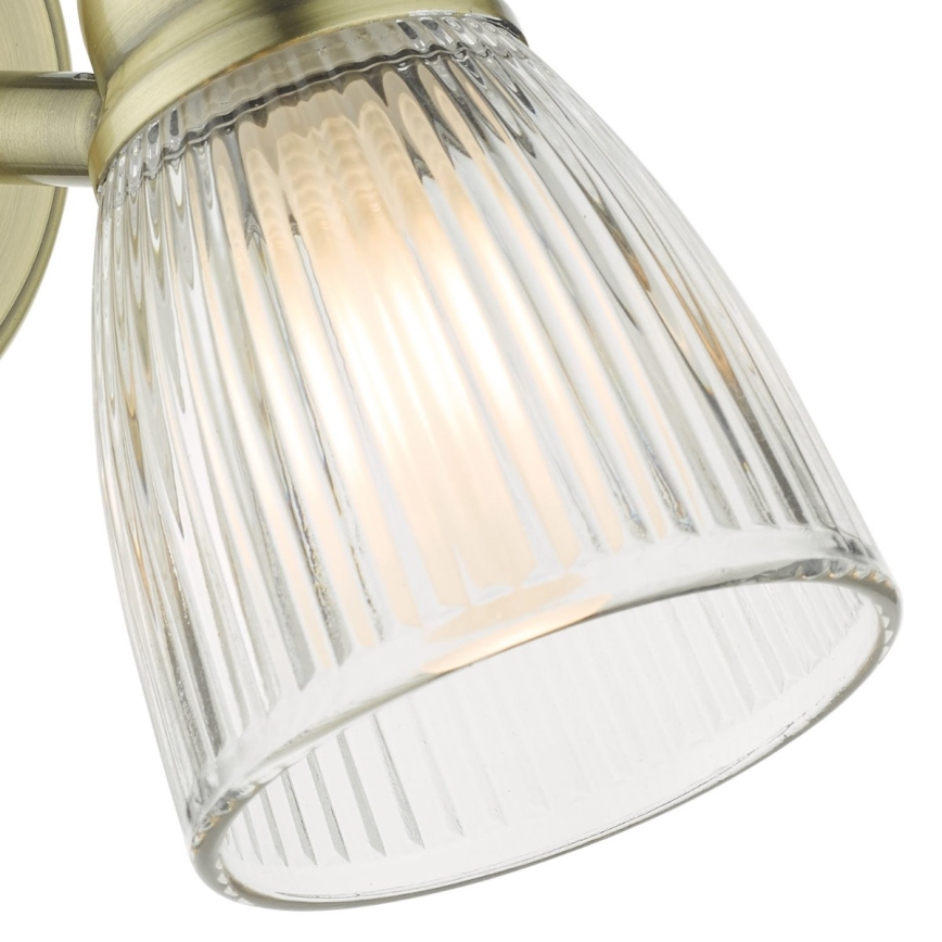 Där Lighting CED0775 - Стенна лампа за баня CEDRIC 1xG9/25W/230V IP44 месинг