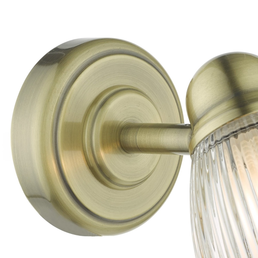 Där Lighting CED0775 - Стенна лампа за баня CEDRIC 1xG9/25W/230V IP44 месинг