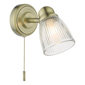 Där Lighting CED0775 - Стенна лампа за баня CEDRIC 1xG9/25W/230V IP44 месинг