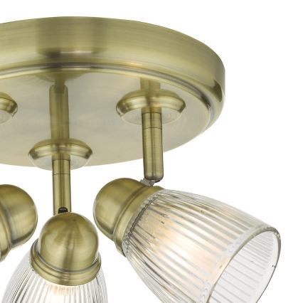 Där Lighting CED7675 - Точково осветително тяло за баня CEDRIC 3xG9/25W/230V IP44 месинг