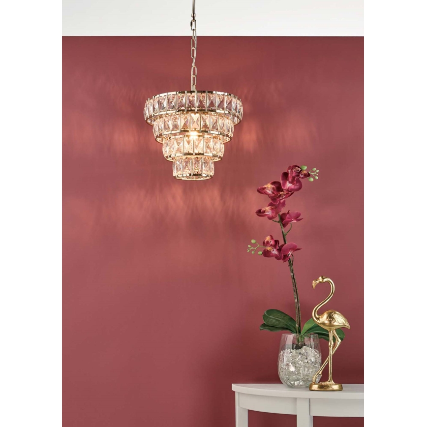 Där Lighting CER0135 - Полилей на верига CERYS 1xE27/60W/230V златист