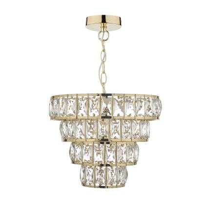 Där Lighting CER0135 - Полилей на верига CERYS 1xE27/60W/230V златист